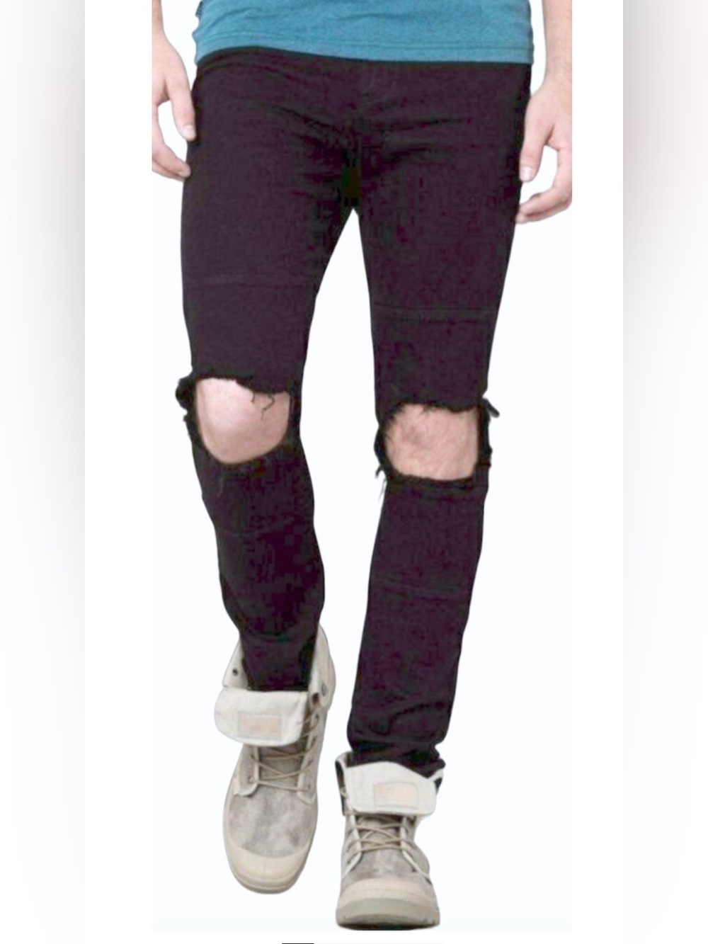 NEW RUSTIC DIME BLACK SLIM STRETCH JEANS TAPER FIT SIZE 34 BUCKLE